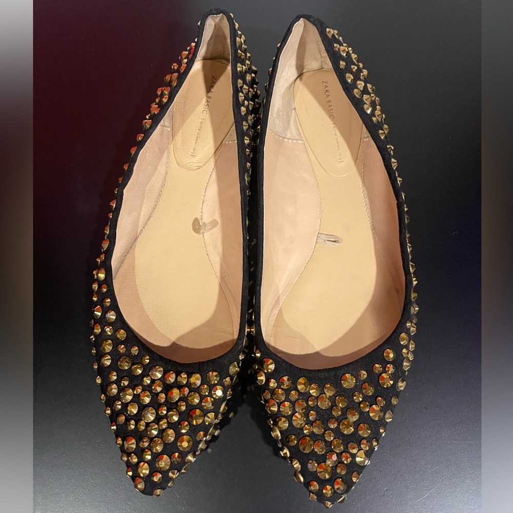 Zara Basic Studded Flat